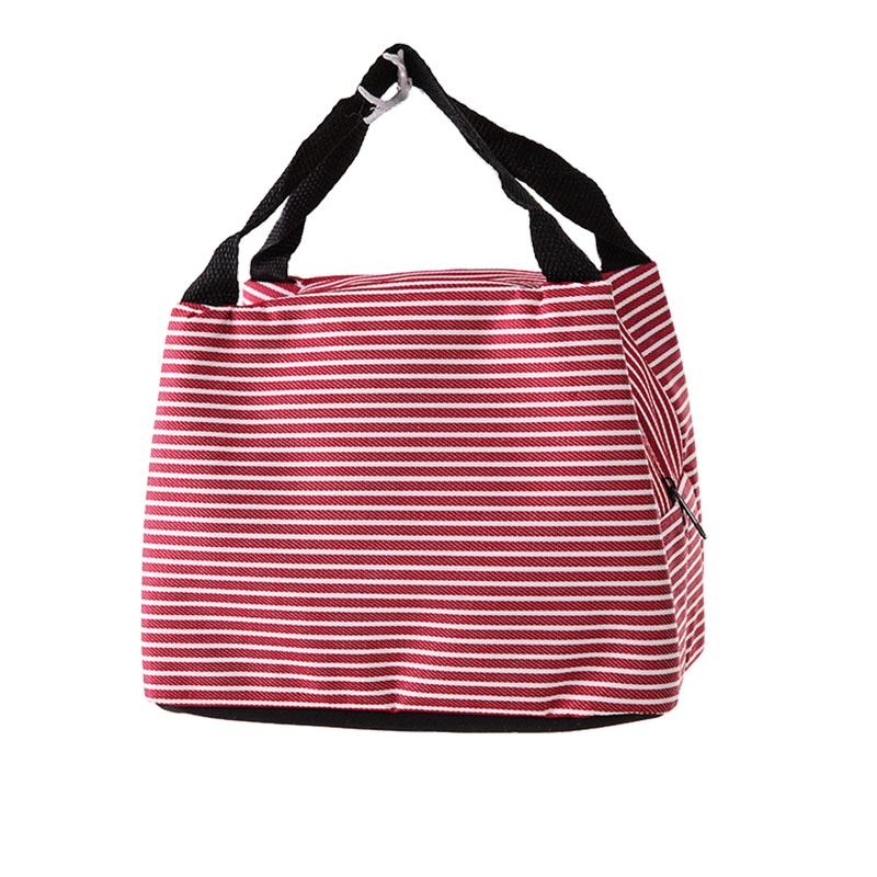 Серый 300D в мелкую полоску изолированная сумка-холодильник изготовленным на заказ логосом охлаждающая сумка для ланча из вспененного полиэтилена, сумка-холодильник для пикников