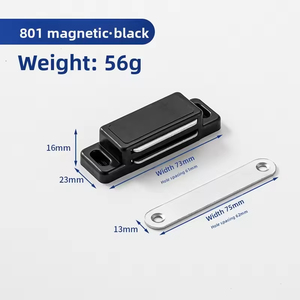 ABS <b>Plastic</b> Strong Magnet Cabinet Door Powerful Magnetic Touch Wardrobe Magnetic Clip Drilling Required Suction Drawer for - Product Image 5