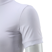 Chemise d'équitation estivale douce pour femme, avec maille perforée respirante à la taille, sous-vêtement d'équitation, vêtements d'équitation pour femme