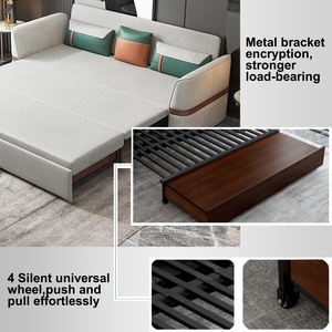 Multifunctional Adjustable <strong>Brown</strong> Folding <strong>Sofa</strong> Couch <strong>Bed</strong> Coffee Table to Dining Table with Storage Box and <strong>Sofa</strong> Cum <strong>Bed</strong> - Product Image 5