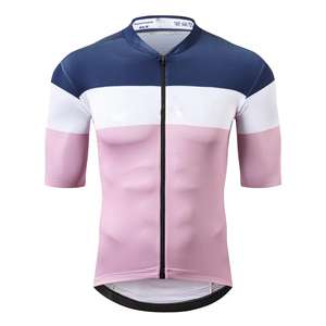 Maillot de cyclisme ergonomique en tissu respirant à séchage rapide, personnalisable avec logo, idéal pour les événements cyclistes sur route et les sports de plein air - Product Image 1