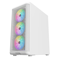 Ruix Odin PRO blanc couleur ATX MicroATX BTX armoire de bureau panneau latéral verre trempé maille évider panneau avant boîtier PC