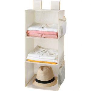 3-Shelf Closet Organizers, 2 Separable 3-Tier Hanging Closet Shelves, Non-Woven Fabric Hanging <b>Storage</b> Organizer - Product Image 6