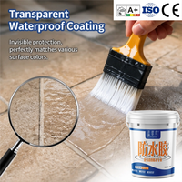 Revêtement Acrylique Transparent Anti-Graffiti Blue Kingfisher Facile à Nettoyer, Scellant Invisible Imperméable pour Murs d'Installations Publiques, Application au Pinceau