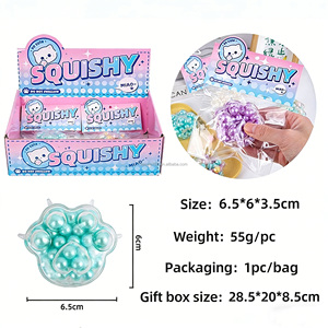 Mini Juguete Antiestrés de Perlas Arrugadas con Forma de Garra de Gato, Bola de Hielo, Juguete Sensorial para Niños y Adultos - Product Image 3