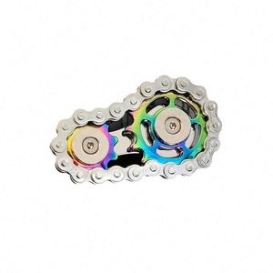Relieve Pressure on Chain Metal <b>Outdoor</b> Fidget <b>Toys</b> with Gear Chain Teeth Flywheel and Sprocket Unisex 14+ - Product Image 3