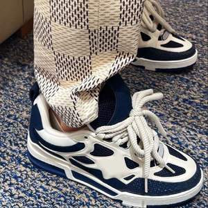 <span class=keywords><strong>Scarpe</strong></span> <span class=keywords><strong>da</strong></span> Skate di Alta Qualità di Tendenza, Sneakers di Lusso in Stile Retrò per Uomo, Vera Pelle con Tomaia in Rete, Leggere per Tutte le Stagioni - Product Image 3
