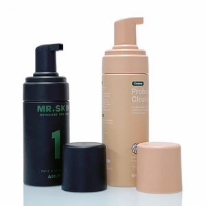 Empty 60ml 100ml 150ml 5oz Frosted Matte Nude Foaming Mousse Soap Pump Lash Bottles Printed Pet Foam Pump Bottle for <b>Tanning</b> - Product Image 5