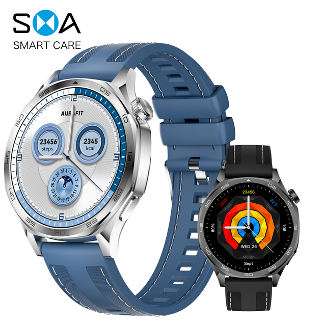 AM29 Business Fashion Smart Watch -Bluetooth Call 7-Day Battery Life 1.43-Inch AMOLED Touch Screen IOS/Android Compatible
