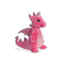 Jouet en peluche de dragon chinois personnalisé en gros, adorable dragon volant chinois en peluche rose