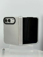 Étui de téléphone pliable antichoc double couche pour iPhone DUO, coque de protection en TPU PC, texture triangulaire