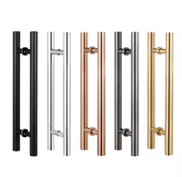 Poignée de porte en verre en acier inoxydable en forme de H Fumenda KS6003 pour usage commercial 201/304/316, 450/600/800mm, pour portes de bureaux et de magasins