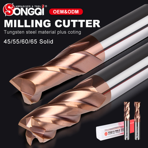 Songqi HRC 45-60 CNC phay Cutter Tungsten rắn Carbide mặt phẳng vuông <span class=keywords><strong>End</strong></span> <span class=keywords><strong>Mills</strong></span> - Product Image 2