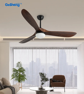 52-inch DC Inverter điều khiển từ xa đèn chùm quạt trần ánh sáng 3 lưỡi gỗ đồng kết thúc dễ dàng điện hộp kim loại - Product Image 4