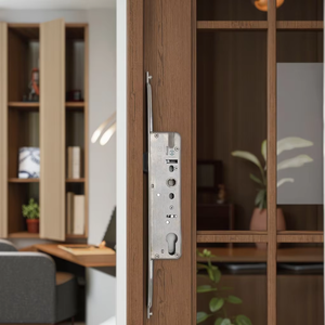 Usine directe en acier inoxydable 201 panneau plaque de frappe 8535 Double voie <span class=keywords><strong>3</strong></span> <span class=keywords><strong>points</strong></span> corps de <span class=keywords><strong>serrure</strong></span> de porte pour ensemble de <span class=keywords><strong>serrure</strong></span> de porte en PVC - Product Image 1