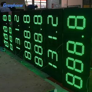 Sale Super Bright 8" 10" 12" 15" Gas Station LED Price Sign 7 Segment Petrol Gas Price Sign
