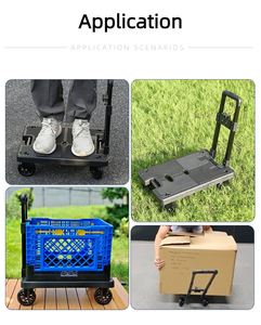 Tianyu xách tay có thể gập lại mua sắm Xe đẩy Giỏ mua hàng giỏ hàng với bánh xe siêu thị nhự<span class=keywords><strong>a</strong></span> biểu tượng tùy chỉnh 40kg - Product Image 6