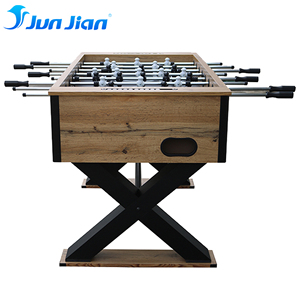 Mesa de Futbolín de <span class=keywords><strong>Madera</strong></span> con Patas Metálicas en Forma de X de 140 CM, Juego de Futbolín Profesional para el Hogar, Oficina o <span class=keywords><strong>Bar</strong></span> - Product Image 6
