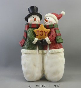 Polyresin Ornements <span class=keywords><strong>De</strong></span> <span class=keywords><strong>Noël</strong></span> Bonhomme <span class=keywords><strong>De</strong></span> Neige Chorale Statue <span class=keywords><strong>Pour</strong></span> La Décoration - Product Image 5