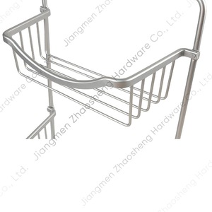 Estante de Almacenamiento para Baño de 3 Niveles, Plateado, Montado en la Pared, Sin Necesidad de Perforación, Organizador de Gel de Ducha - Product Image 3