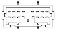 Interruptor Maestro de Elevalunas Eléctrico de 14 Pines RHD CW722735 para Camión MITSUBISHI, Repuesto para Elevalunas Automático