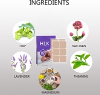 HLK Patchs Apaisants Citron & Lavande à Libération Prolongée 8 Heures, 30 Unités, Sans Danger pour la Peau, Durée de Conservation 2 Ans, Autocollants de Sommeil pour Hommes et Femmes, Sommeil Profond