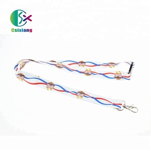 Tùy Chỉnh In <span class=keywords><strong>Polyester</strong></span> ID Thẻ Huy Hiệu Chủ Cổ Dây Buộc Lụa Màn Hình In Ấn Logo Dập Nổi Và Móc Phụ Kiện - Product Image 5