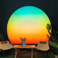 2024 nouveau RGB fantôme dégradé cercle dynamique publicité boîtes à lumière led peinture personnalisée fabricant de boîte à lumière commerciale