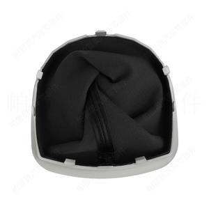 Cache-poussière de levier de vitesse Renault Clio III 2005-2012 en cuir noir avec base en aluminium, pièce de rechange CLH71108319 - Product Image 5