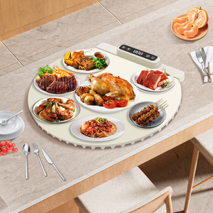 Alfombrilla de calentamiento de bandeja eléctrica Liman, nuevo diseño para esteras y almohadillas de Picnics, comida personalizada, Buffet, silicona, Control de temperatura en inglés - Product Image 6