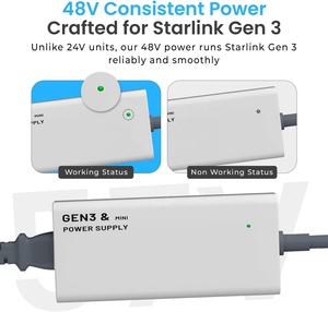 Adattatore di Alimentazione Sostitutivo per Starlink Gen 3 V3, Caricabatterie 144W 48V 3A da AC <span class=keywords><strong>a</strong></span> DC per Starlink Gen3 Mini V4 - Product Image 3