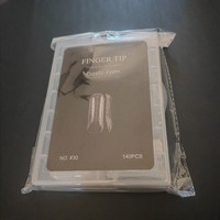 Nouveau moule à ongles d'extension 140 pièces en boîte avec échelle extension en plastique de photothérapie rapide sans bac à papier