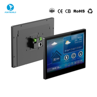 Boîtier en aluminium de luxe, écran IPS de 10,1 pouces, panneau de commande interactif intelligent, Wi-Fi activé, tablette murale avec alimentation PoE
