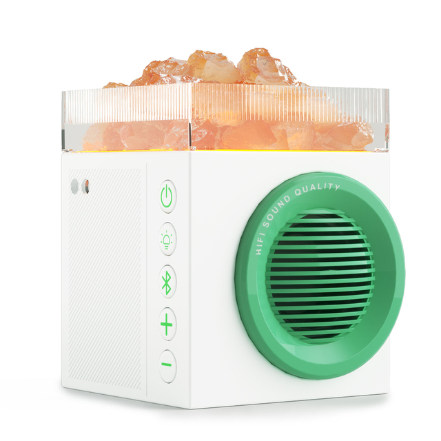 Crystal Rock Aroma Diffuser Speaker Night Light Portable Mini Wireless Bluetooth Loudspeaker Outdoor Creative Gift Audio