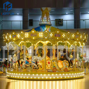 Le parc d'attractions attrayant monte le carrousel intérieur extérieur commercial de luxe à vendre - Product Image 2