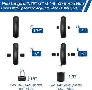 HKT1304 Pneus de brouette 16 pouces 5/<span class=keywords><strong>8</strong></span> "ou 3/4" Roulements Remplacement de pneu en caoutchouc solide 4.00-<span class=keywords><strong>8</strong></span> Pneu de brouette sans plat - Product Image 4