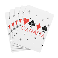 Колода карт Таро Kingcards с индивидуальным логотипом, бумага 300 г/м² с черным сердечником, глянцевое УФ-покрытие, водонепроницаемые, для промоакций и семейных подарков