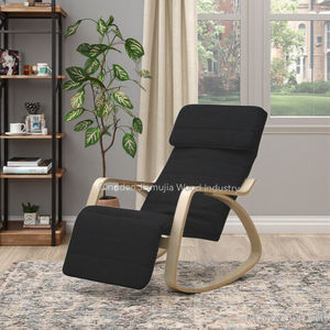 Schaukel stuhl mit Fuß stütze Liegestuhl mit günstigerem Preis Höhen verstellung Schaukel stuhl im nordischen Stil - Product Image 4