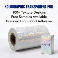 Emballage Premium, échantillon gratuit, film de laminage holographique personnalisable en couleurs, 12-25 microns, pour emballage personnalisé
