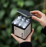 Boîte à thé hermétique en métal carrée de qualité alimentaire, personnalisable, pour le thé et le café, avec couvercle hermétique, emballage alimentaire en gros