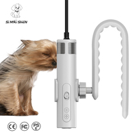 SiMAiSHEN-C2 Sèche-cheveux pour chien professionnel à ions négatifs, avec support de cou, 110000 tr/min, puissant, avec lumière UV