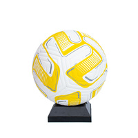Ballon de Football Laminé de Haute Qualité 12 Panneaux Vessie en Caoutchouc en Mousse de Cuir PU Options Personnalisables Liaison Thermique Pro Formation