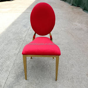 Bền Vàng Thép Không Gỉ Nhung Đỏ Vải Tiệc Ăn Nhà Hàng Đảng Đám Cưới Trẻ Em Trẻ Em Ghế - Product Image 4