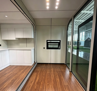 Maison préfabriquée moderne de type Apple Cabin, bureau modulaire avec toilettes, 20 pieds, pour usage commercial, livraison directe d'usine