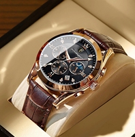 Montres pour hommes Poedagar, nouveautés tendance, sport, mode, cuir, lumineuses, étanches, quartz japonais, simples, décontractées, Relogio Masculino, cadeaux