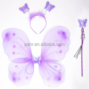 Bán buôn 3PC bộ của Carnival bướm cổ tích cánh với Headband và Cây Đũa phép cho trẻ em bên trang trí - Product Image 3