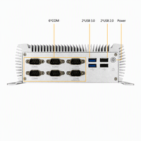 Mini PC industriel embarqué EVUC Intel Haswell i3/i5/i7 sans ventilateur, 2 ports Gigabit LAN, 6 ports RS232, en stock