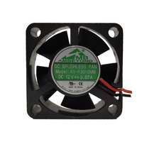 Kipas Pendingin DC Senyap 30x30x10mm 12V Kebisingan Rendah Bantalan Bola Ganda 2-Kabel Kipas Aksial Mini untuk Server PC Peralatan Industri