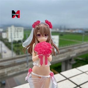 Figura de Fate Kaleid Illya <span class=keywords><strong>Prisma</strong></span> en Bikini de Novia con Ramo, Modelo de Estatua de <span class=keywords><strong>Anime</strong></span> Coleccionable de PVC, Decoración de Escritorio, Manualidades de Plástico - Product Image 3