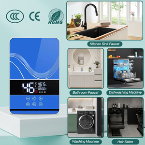Calentador <span class=keywords><strong>de</strong></span> <span class=keywords><strong>Agua</strong></span> Eléctrico Instantáneo Inteligente con Ahorro <span class=keywords><strong>de</strong></span> Energía, Resistente al <span class=keywords><strong>Agua</strong></span> IPX4, Control Táctil, Pantalla LED Clara - Product Image 2